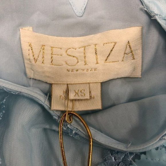 NWT Mestiza x Free People Flora Mini Dress in Aqua Blue size XS - Picture 7 of 8